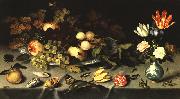 AST, Balthasar van der Flowers and Fruit  fg oil painting artist